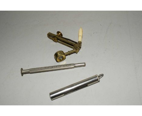 VARIOUS SCIENTIFIC EQUIPMENT INC PENCIL HOLDER, POCKET TIMER, ETC