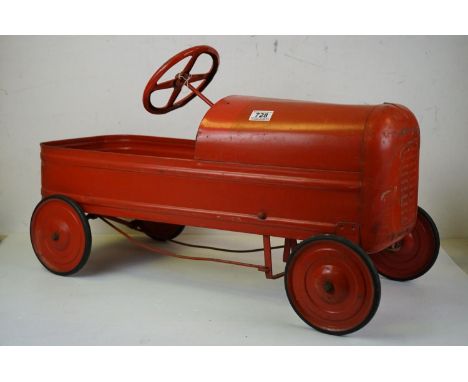 Vintage Tri-Ang 1950s red pedal car 