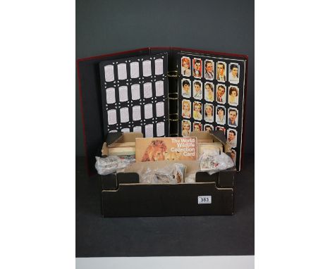 A good collection of vintage cigarette cards to include loose and album mounted examples together with a collection of reprod
