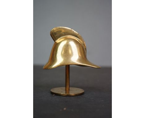 Vintage fireman's helmet desk bell 