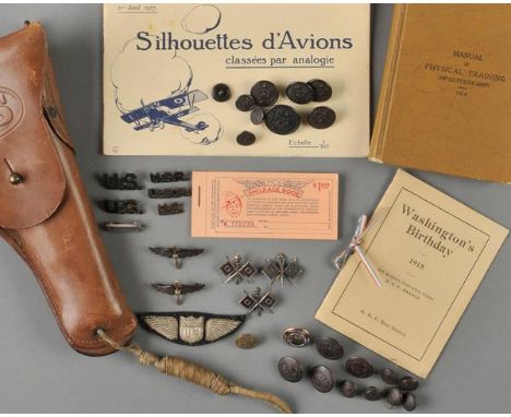 *Aviation Section Signal Corps. A collection of WWI items relating to Lieutenant Guy Thompson, 49th Aero Squadron,  comprisin