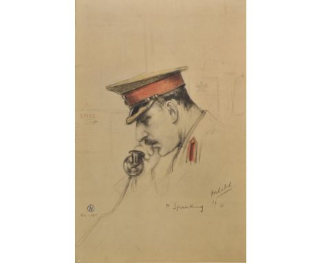 Wood (Raymond). Passed by the Censor, 1916,  30 mostly tinted lithographic portraits of army personnel including Lieutenant G