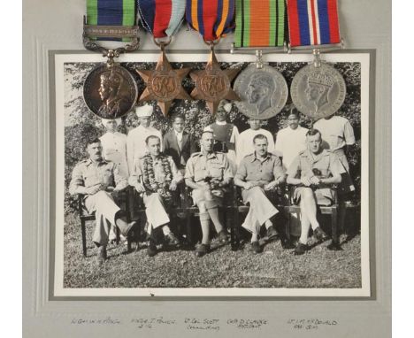 *WWII. A group of five to Lieutenant W.H. Pitkin, The Buffs (Royal East Kent Regiment) India General Service 1918-62, G.V.R, 