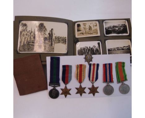 *WWII. A group of six to Private R.D. Wynn, Worcestershire Regiment, 1939-1945 Star, Africa Star, France & Germany Star, War 
