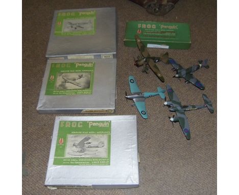 *Aircraft Models. A collection of modeller's kits,  including Frog 'Penguin' series non-flying scale model aeroplanes for '12