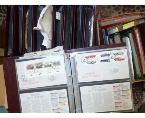 *Great Britain. Three boxes of First Day Covers in 14 Royal Mail albums, from 1953-2015,  plus mint issues including in block