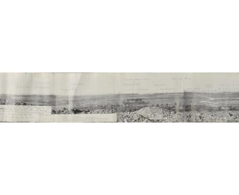 *WWI - Panoramic Photographic Roll prepared for the Battle of Beaumont Hamel, made by the Reserve Army on 16 October 1916,  p