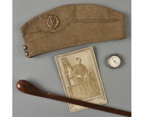 *Royal Flying Corps. A group of related items,  comprising a monochrome photograph believed to be Wilfred Knott in full RFC d
