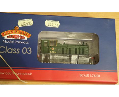 Bachmann 31-366 Class 03 diesel shunter D2016 green. P&amp;P Group 1 (£14+VAT for the first lot and £1+VAT for subsequent lot