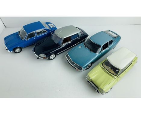 4x 1:18 Scale Diecast Model Cars - All Unboxed. P&amp;P Group 2 (£18+VAT for the first lot and £3+VAT for subsequent lots) 