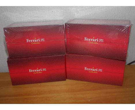 IXO/ATLAS X 4 Ferrari 1.43 Scale F1 Race Cars, P&amp;P Group 1 (£14+VAT for the first lot and £1+VAT for subsequent lots) 