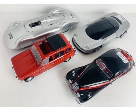 4x 1:18 Scale Diecast Model Cars - All Unboxed. P&amp;P Group 2 (£18+VAT for the first lot and £3+VAT for subsequent lots) 