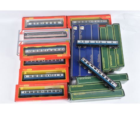 A QUANTITY OF ASSORTED MOSTLY BOXED OO GAUGE PASSENGER COACHES, all are B.R. Mk.1, Mk.2 and Mk.3 coaches in InterCity blue an