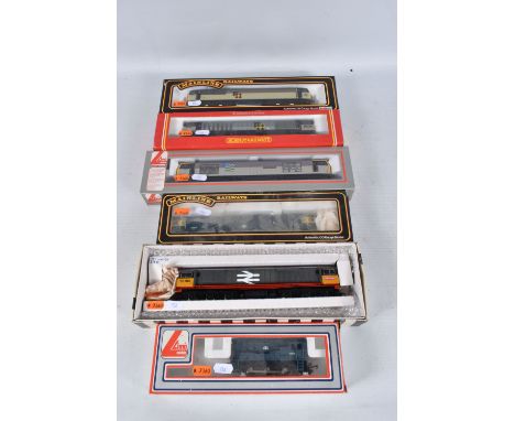 FIVE BOXED OO GAUGE B.R. LOCOMOTIVES, Lima class 09 shunter No.09 026, B.R. blue livery (L205107), Mainline/Dapol class 56 No
