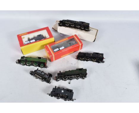 A QUANTITY OF BOXED AND UNBOXED OO GAUGE TANK LOCOMOTIVES, boxed Hornby 'Terrier' class 'Bodiam' No.3, K. &amp; E.S.R. blue l