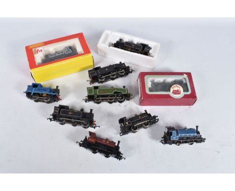 A QUANTITY OF BOXED AND UNBOXED OO GAUGE TANK LOCOMOTIVES, Dapol class J94 'Warrington' No.150, W.D. green livery (D7), boxed