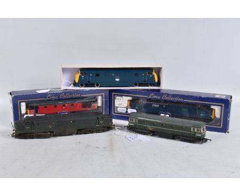 FIVE BOXED AND UNBOXED OO GAUGE LOCOMOTIVES, boxed Mainline class 42 'Warship' 'Kelly' No.827, B.R. blue livery (9/37063), on