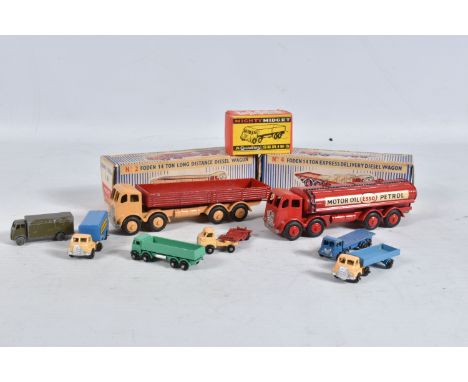 TWO BOXED MORESTONE SERIES FODEN WAGONS, Petrol Tanker, No.1 and Long Distance Wagon, No.2, both complete and in good conditi