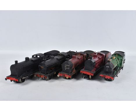 A QUANTITY OF UNBOXED LIMA O GAUGE CLASS 4F LOCOMOTIVES AND TENDERS, No.4547, L.M.S. black livery (6533), damaged No.4683, L.