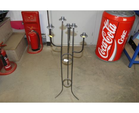 A six branch candle stand 