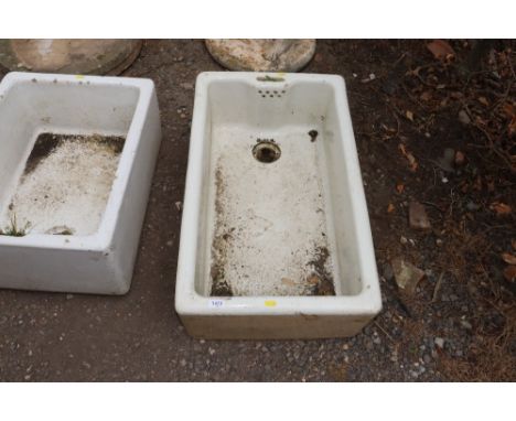 A ceramic butler style sink 