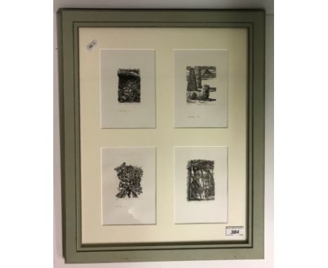 AFTER RICHARD SHIRLEY SMITH (B. 1935) “Shelley 2 8 10” and another, wood engravings, limited edition No'd. 4/25 each, signed,