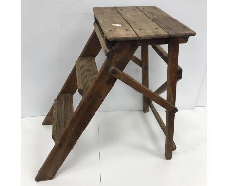 A large collection of baskets, a pine commode, a small pair of decorative steps, a cheese/meat safe etc 