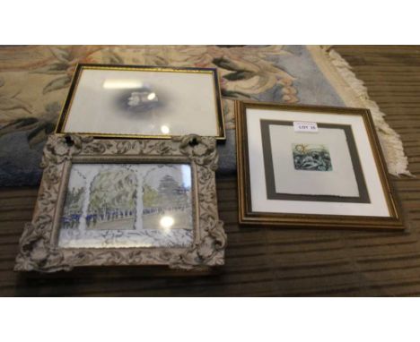 A HUMOROUS PENCIL METAMORPHIC PORTRAIT OF A LAWYER AND HIS CLIENT in Graves Gallery labelled frame, together with a limited e