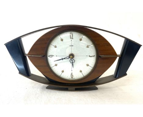 Vintage midcentury Metamec atomic eye mantel clock, untested 