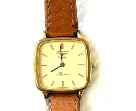 Vintage Longines ladies quartz back reads: 21825547, untested 