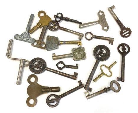 Selection antique and vintage keys 