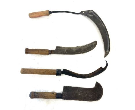 Selection antique garden / crop tools 