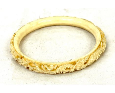 Vintage bone ladies bangle 