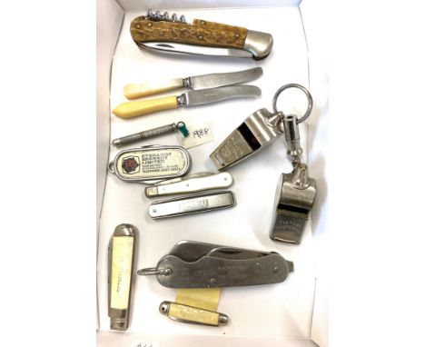 Selection vintage pen knifes to include C Julherbertz Rostfrei, H.Rowbotham &amp; Co 1954 British Army Vintage Pocket, Silver