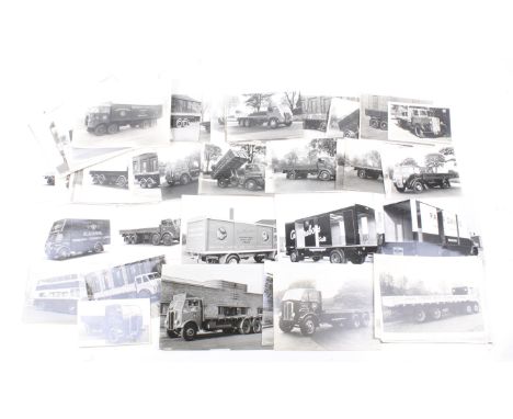 A collection of vintage circa 1950s commercial vehicles, lorry photographs. Including advertising vehicles, approximately 90 