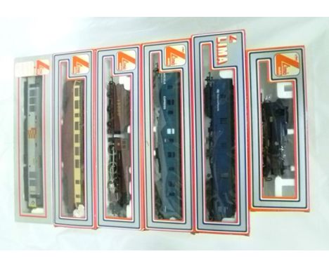 A SELECTION OF LIMA 00 GAUGE TWO-RAIL PLASTIC LOCOMOTIVES, comprising a British Rail 0-6-0 Tank Locomotive, a MWG Rail Car, a