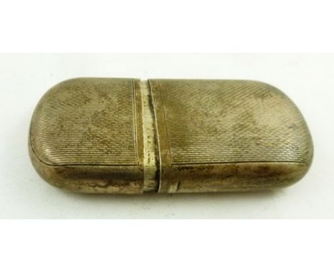 ADIE BROS. A LADY'S SILVER LIGHTER of rounded oblong form having engine turned exterior decoration, Birmingham 1946 