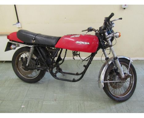 A Honda CB 750cc motorcycle (lacking engine) registration number VHV 596S, sold with V5C logbook, date of original registrati