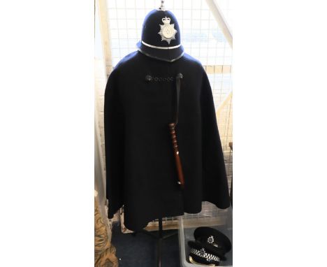 Collection of Police items to include: Carmarthen and Cardigan Custodian helmet, Dyfed Powys Police and Dyfed Powys Constabul