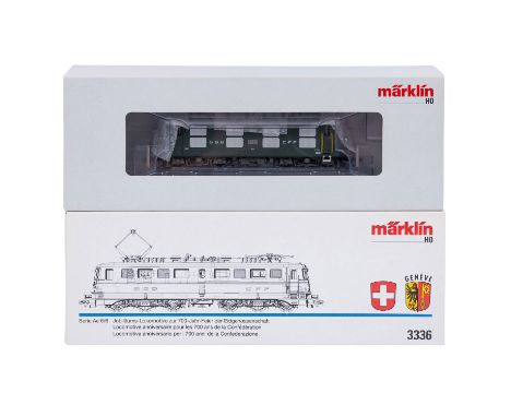 MÄRKLIN Konvolut aus 2 Lokomotiven der SBB, Spur H0, bestehend aus roter E-lok 3336, Serie Ae 6/6, die Jubiläumslok zur 700-J