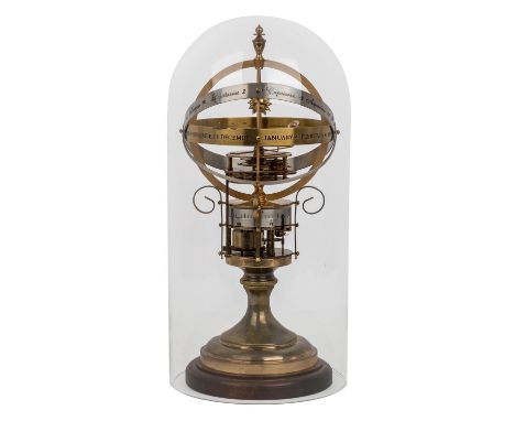 REGULUS LIMITIERTE PLANETENUHR, England, St. James's House London, vergoldetes Messing mit 8 -Tage-Präzisionswerk mit Doppel-