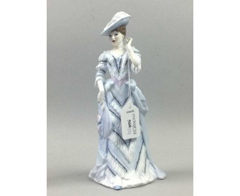 ROYAL WORCESTER FIGURE,of Arabella from the Gaiety Girls series and a Franklin Mint musical figure of Chopin's Nocturne of Lo