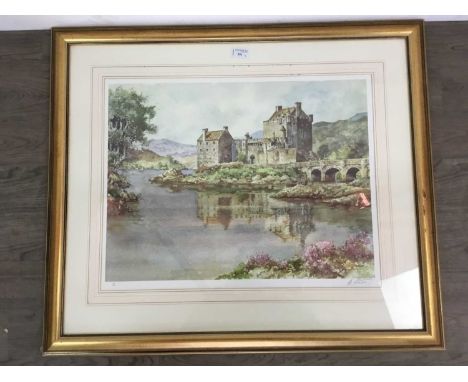 ERIC STURGEON LIMITED EDITION PRINT,signed and numbered 178/850, overall size 71cm x 82cm, mounted, framed and under glass, a