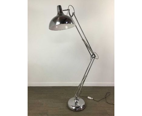 LARGE ANGLEPOISE FLOOR LAMP,164cm highThe lamp itself has not been Pat tested, unable to confirm if in working order. The lam