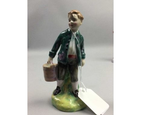 ROYAL WORCESTER FIGURE OF 'JESTER',2213, along with 2905 'Noel', and three Royal Doulton figures including 'Baba' HN 1230, 'P