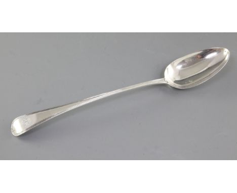 A George III silver Old English thread pattern basting spoon, by Smith & Fearn, hallmarked London 1809, initialled, Length 30