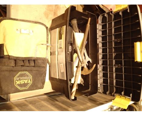 Stanley tool box of tools and tool bike 