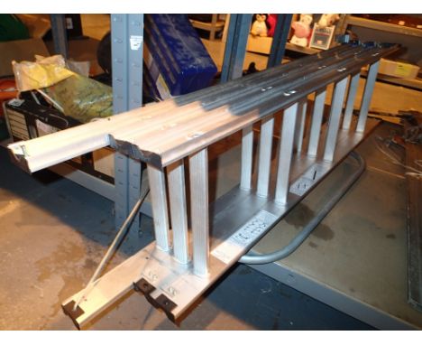 Three tier metal loft ladder