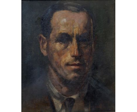 20th CENTURY &nbsp;SELF-PORTRAIT &nbsp;Oil on canvas, signed lower right 'T. Lindsay', 34 x 29cm Condition Report:Available u