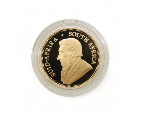 South Africa Republic&nbsp;(1961-date)&nbsp;¼ Ounce Krugerrand&nbsp; Obverse Left facing portrait of Stephanus Johannes Paulu